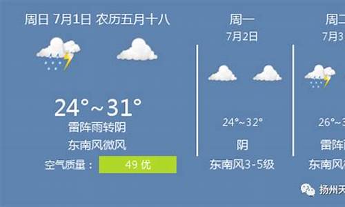 扬州高邮天气预报_扬州高邮天气预报7天查询