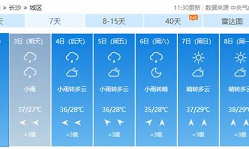 长沙天气预报一周_长沙天气预报一周查询