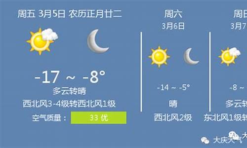 大庆天气预报_大庆天气预报15天当地天气