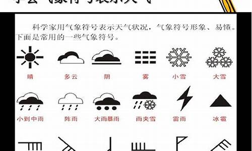 气象表示风_气象符号图案大全风怎么表示