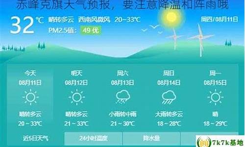 内蒙古自治区赤峰市克旗天气预报_赤峰克旗天气预报15天